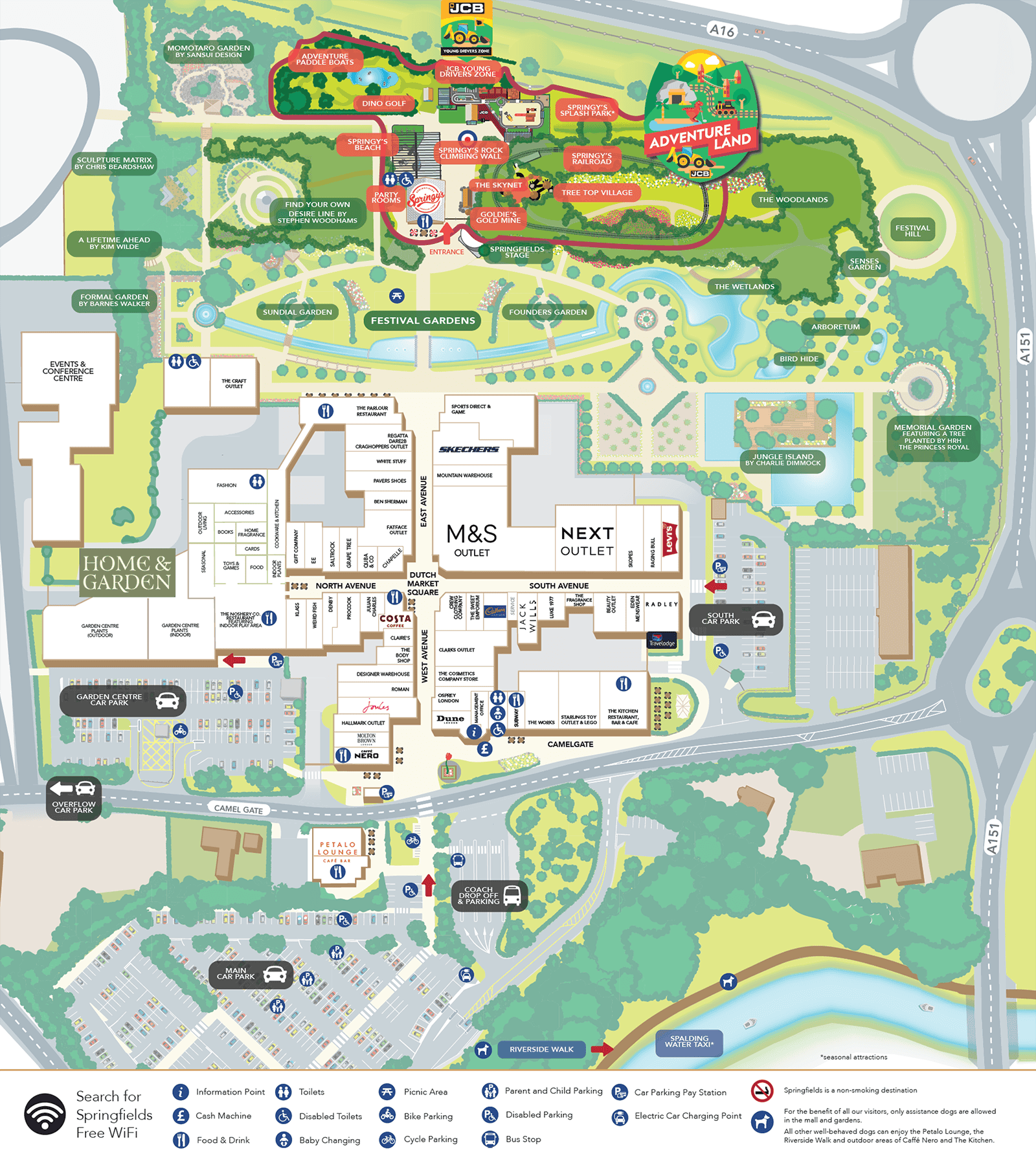 Springfields Visitor Map