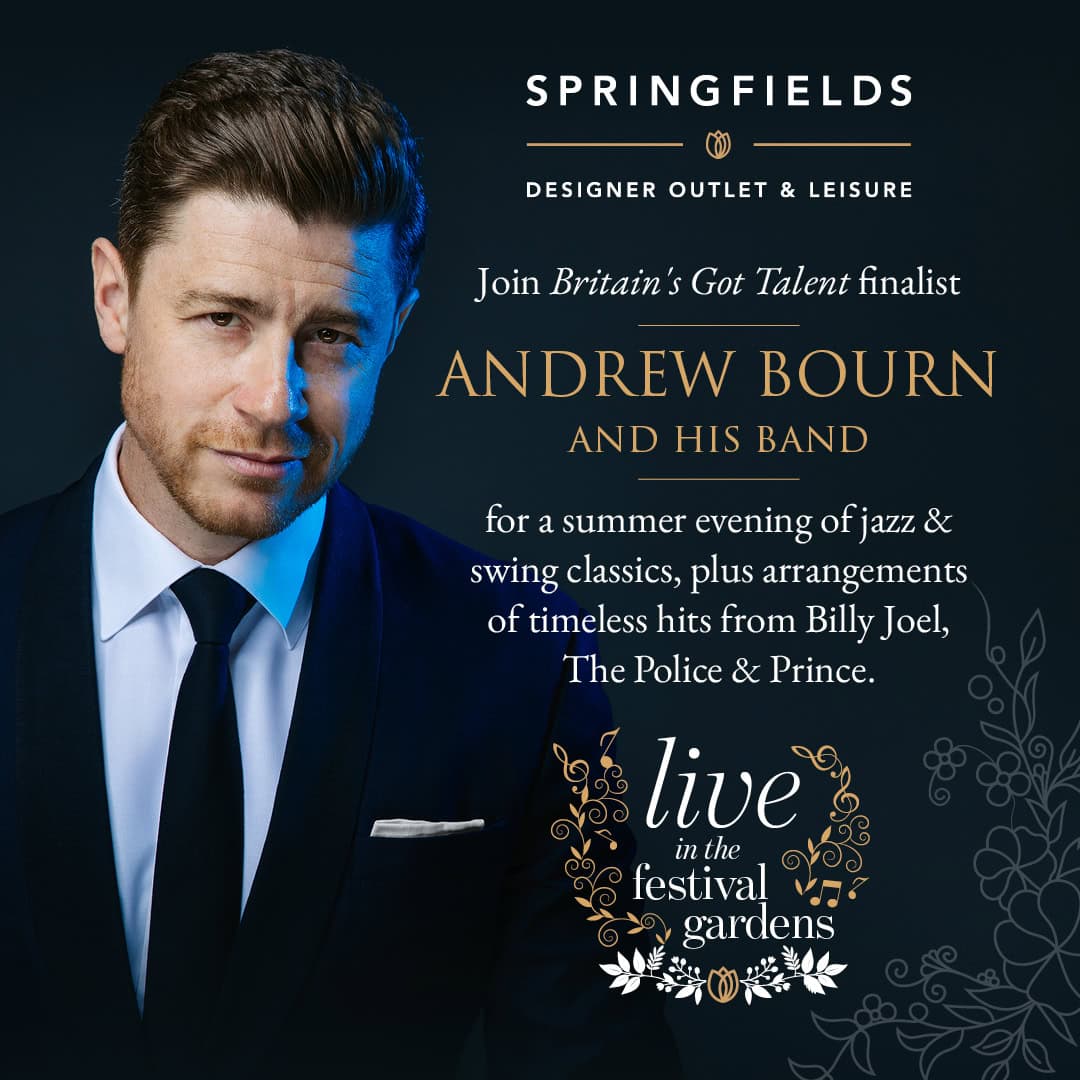Andrew Bourn Live in the Festival Gardens at Springfields Andrew Bourn Live in the Festival Gardens at Springfields